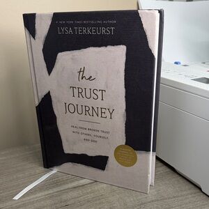 The Trust Journey Hardcover Book by Lysa TerKeurst - Black & Cream